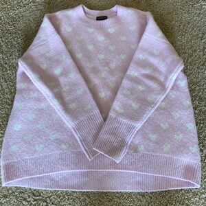 Lilac Heart Sweater